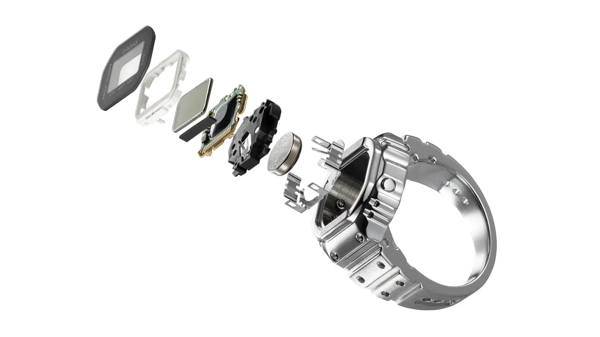 Casio CRW001-1D Digital Ring Watch | Stainless Steel