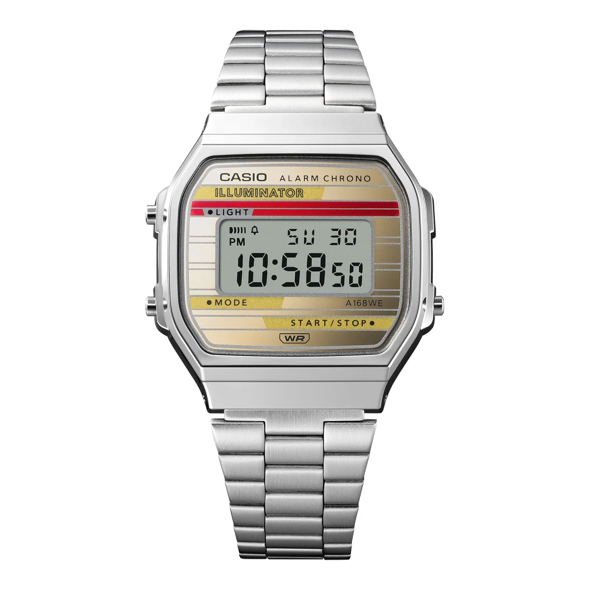 Casio Digital Hertage WR Watch - A168WEHA-9A