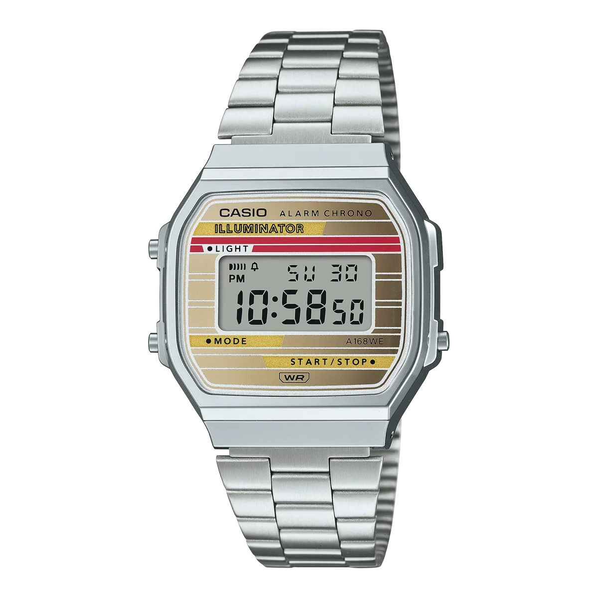 Casio Digital Hertage WR Watch - A168WEHA-9A