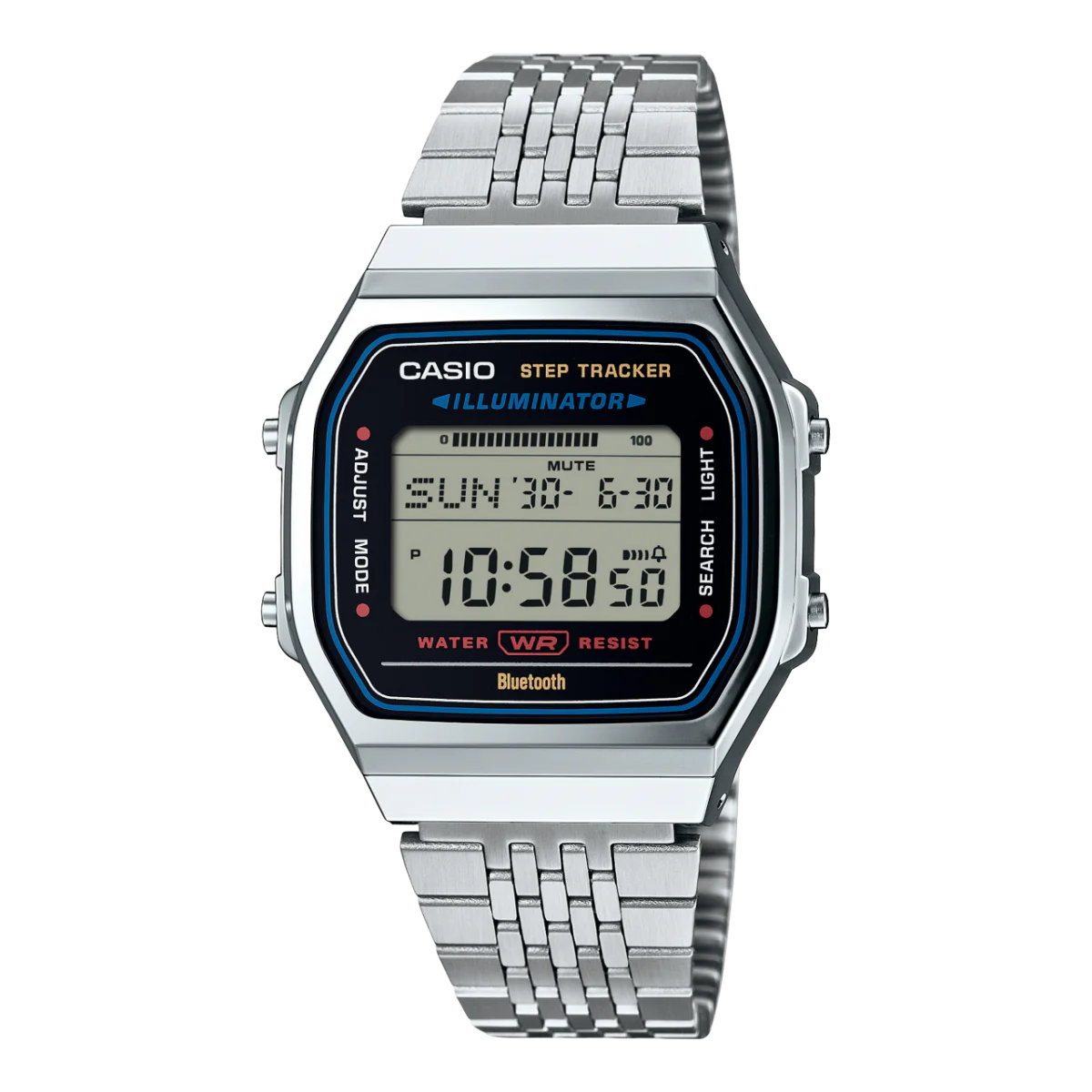Casio Digital Vintage Bluetooth Connect, Step Count Watch - ABL100WE-1A
