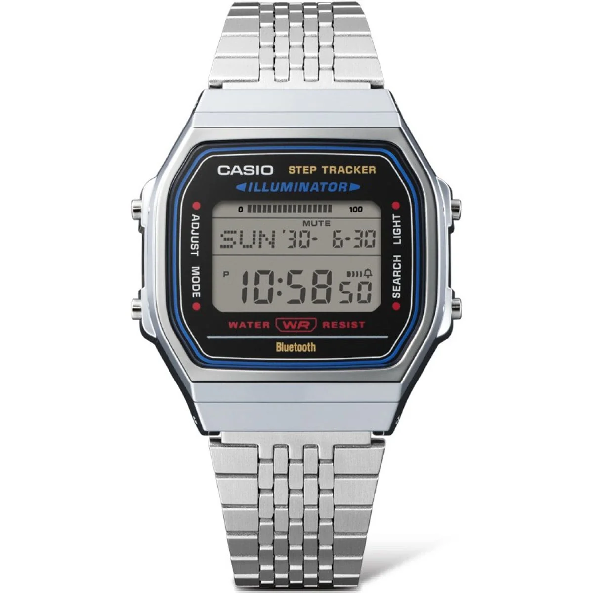 Casio Digital Vintage Bluetooth Connect, Step Count Watch - ABL100WE-1A