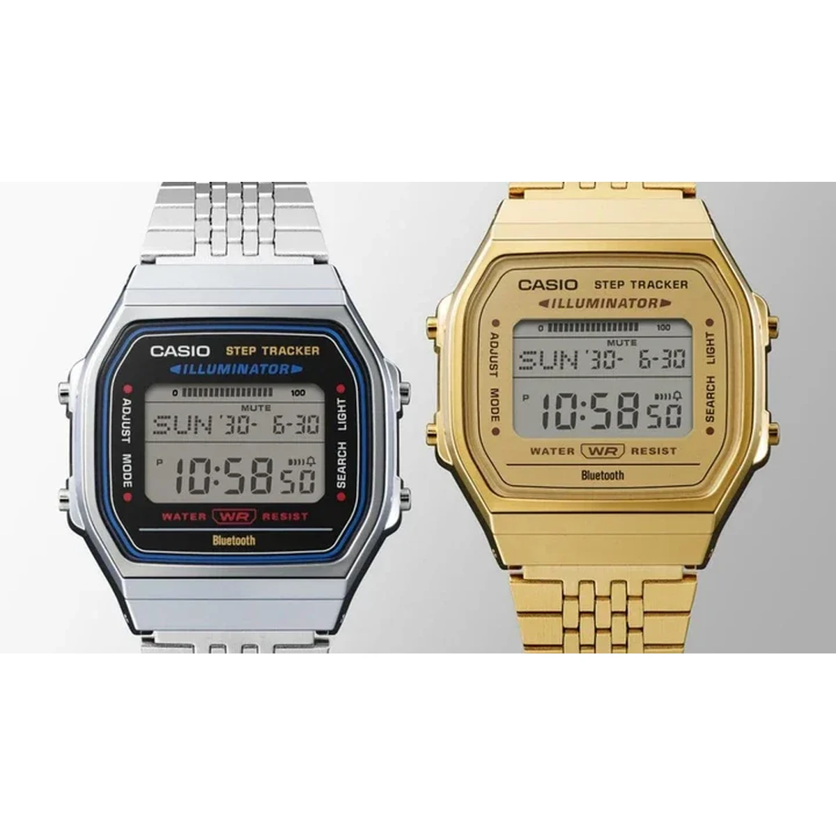 Casio Digital Vintage Bluetooth Connect, Step Count Watch - ABL100WE-1A