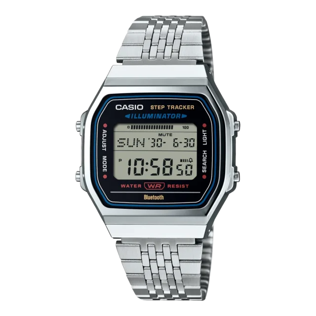 Casio Digital Vintage Bluetooth Connect, Step Count Watch - ABL100WE-1A