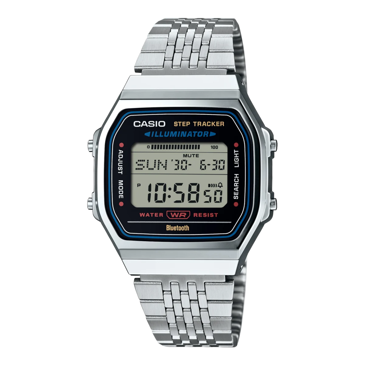 Casio Digital Vintage Bluetooth Connect, Step Count Watch - ABL100WE-1A