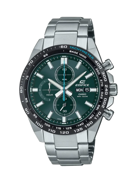 Casio Edifice Analogue Chronograph Tachymeter Stopwatch 100m Watch - EFR574DB-3A