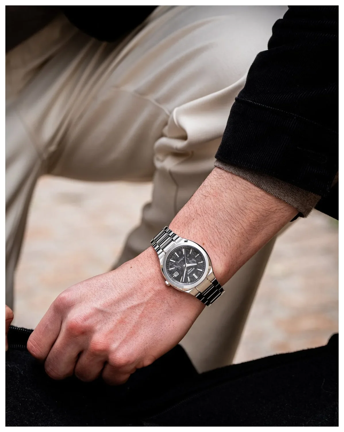 Casio Edifice EFK200CD-1A Automatic Men's Watch – Forged Carbon Dial