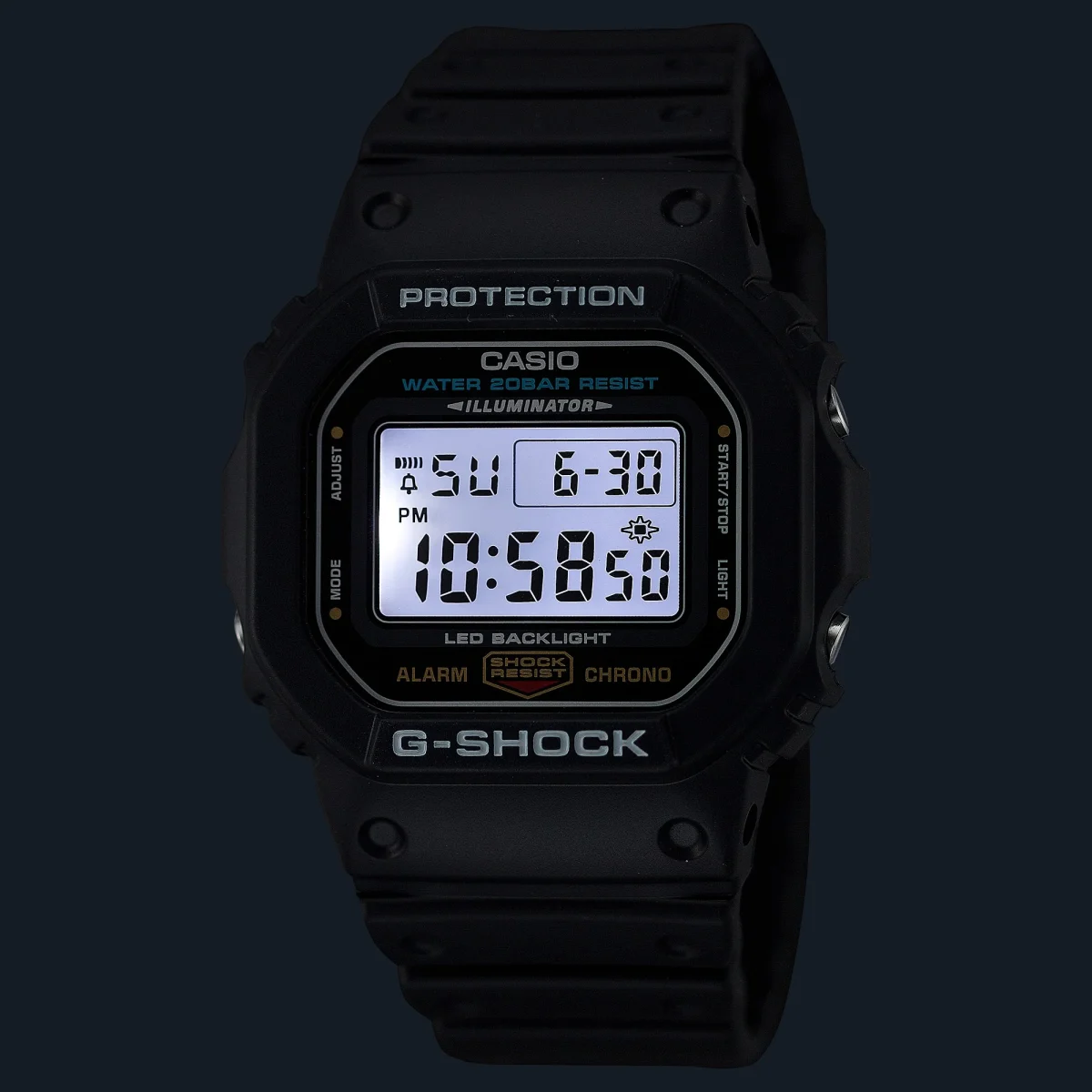 Casio G-Shock 1st Model (DW5600-1) Digital 200M WR Watch - DW5600UE-1D