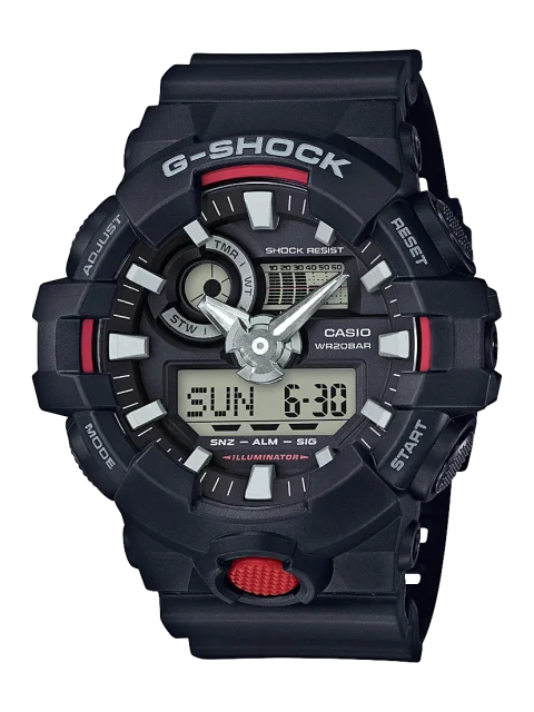 Casio G-Shock Analogue & Digital Resin Band - GA700-1A