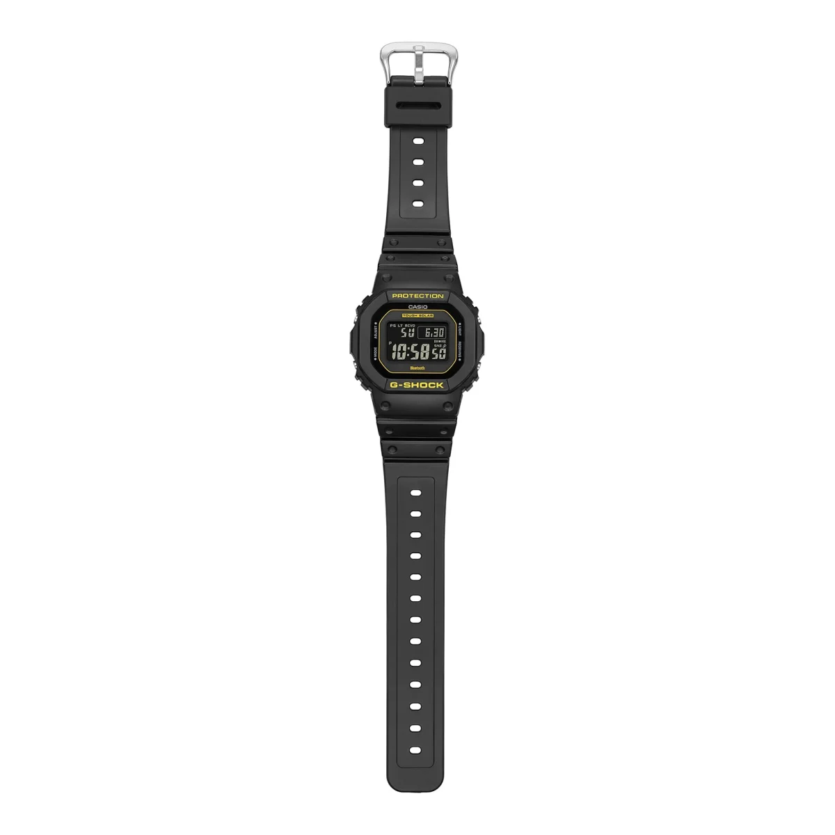Casio G-Shock Black & Yellow Solar Powered Bluetooth 200M Black