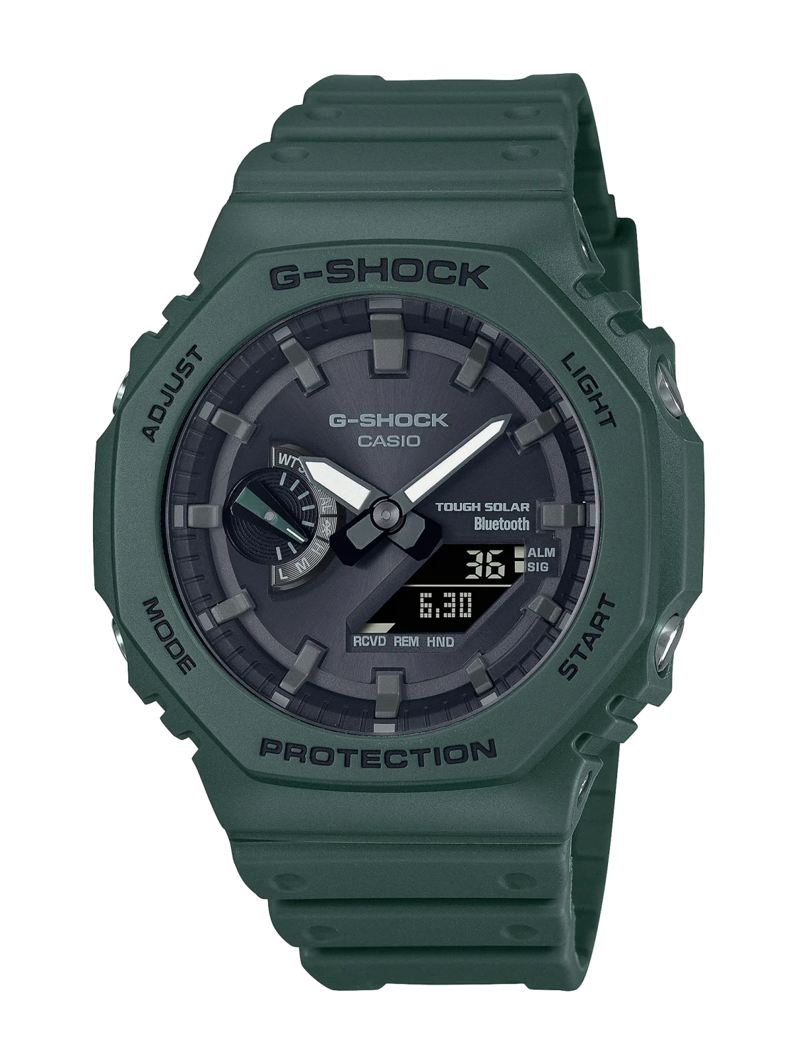 Casio G-Shock Carbon Core Series Dual Time with Tough Solar Power & Bluetooth Link Watch - GAB2100-3A