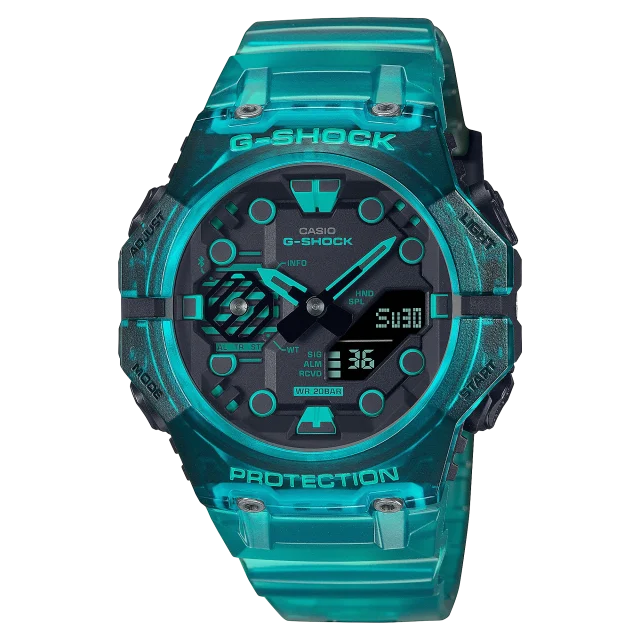 Casio G-Shock Carbon Core Series Duel Time 200M WR Bluetooth Watch - GAB001G-2A