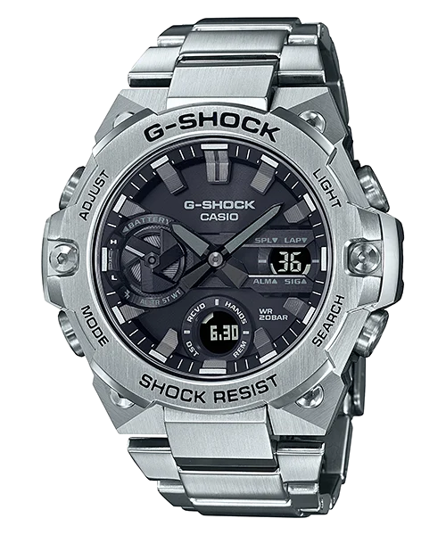 Casio G-Shock Carbon Core Solar & Bluetooth Connection Watch - GSTB400D-1A