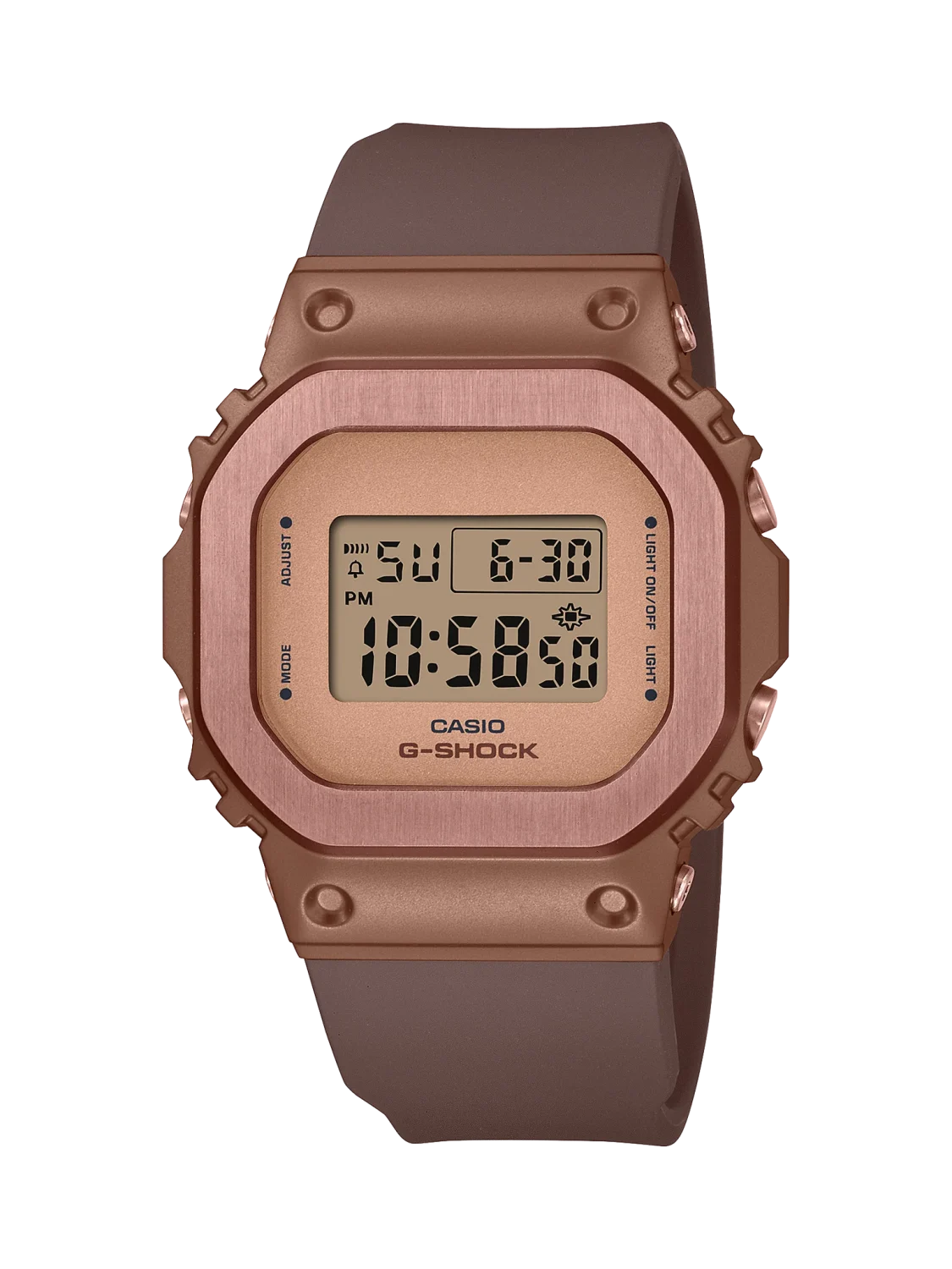 Casio G-Shock Digial Mid Size Bronze 100m WR with Bronze Face & Resin Band - GMS5600BR-5D