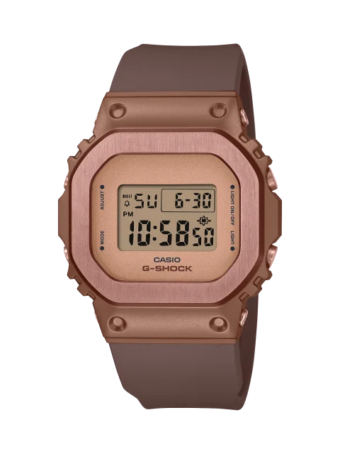 Casio G-Shock Digial Mid Size Bronze 100m WR with Bronze Face & Resin Band - GMS5600BR-5D