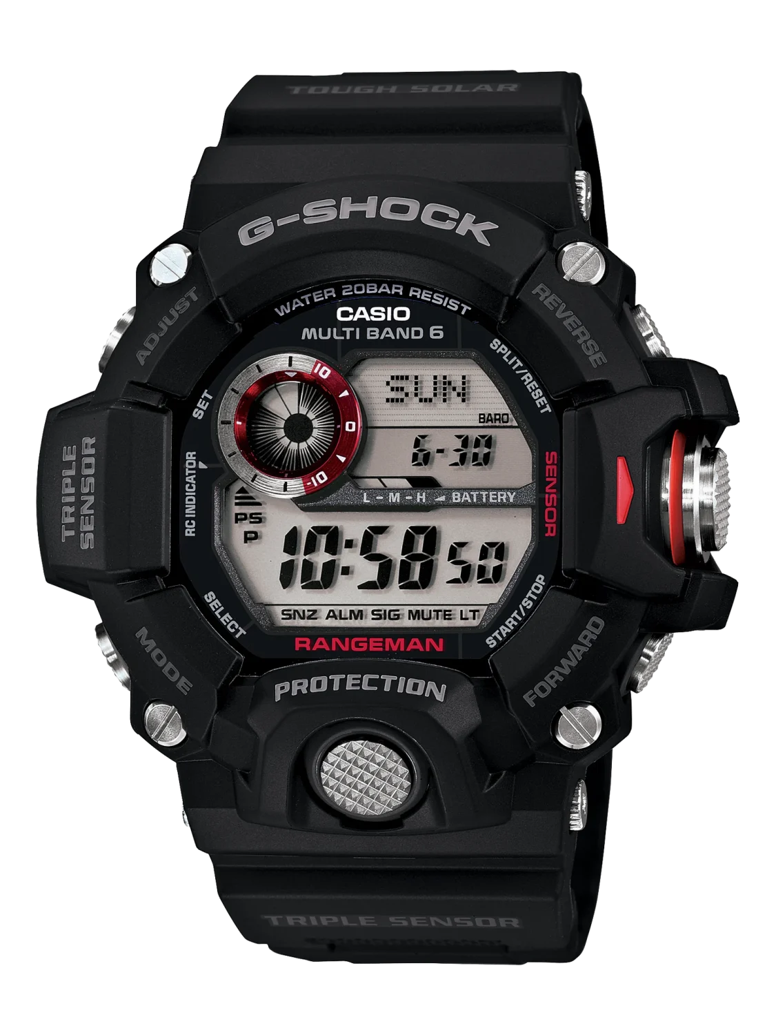 Casio G-Shock Digital Rangeman Series Triple Sensor 200M WR - GW9400-1D