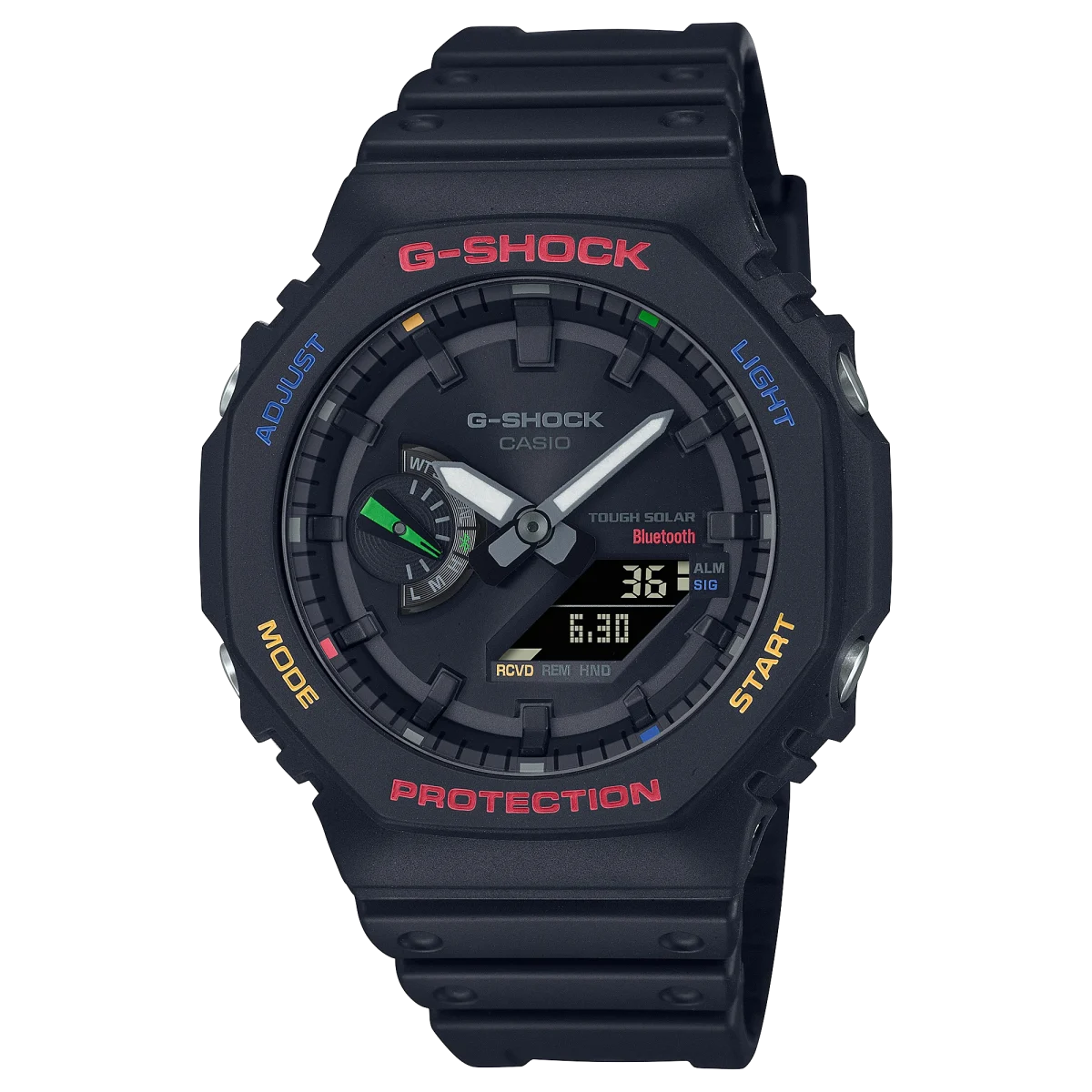Casio G-Shock Duel Multi Colour Solar Powered 200M WR Watch - GAB2100FC-1A