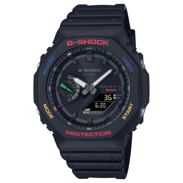 Casio G-Shock Duel Multi Colour Solar Powered 200M WR Watch - GAB2100FC-1A