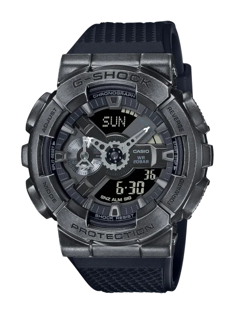 Casio G-Shock Duo Steampunk Black-Aged Bezel Resin Band - GM110VB-1A
