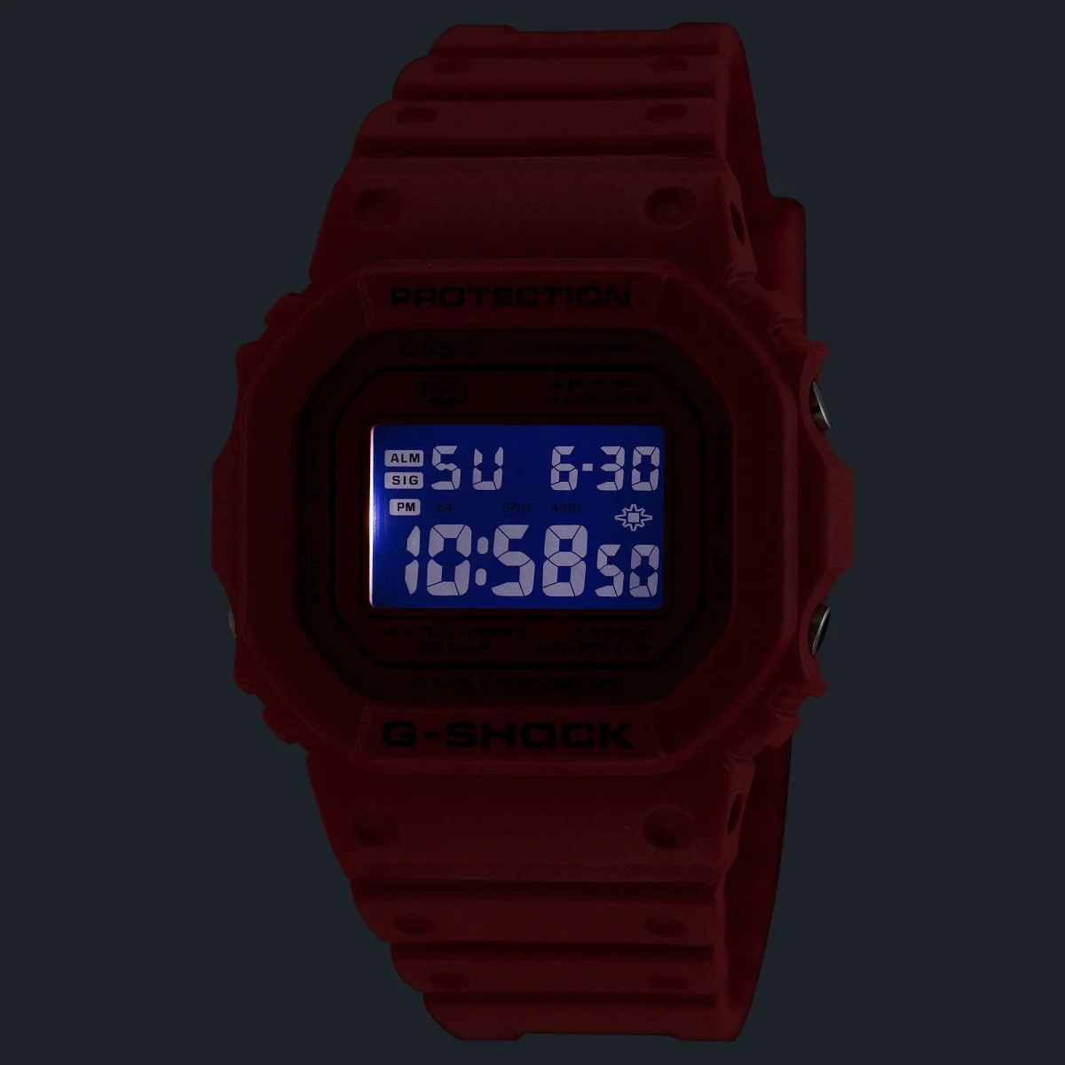 CASIO G-SHOCK DW-5600RRB-4D Red Resin Digital Watch