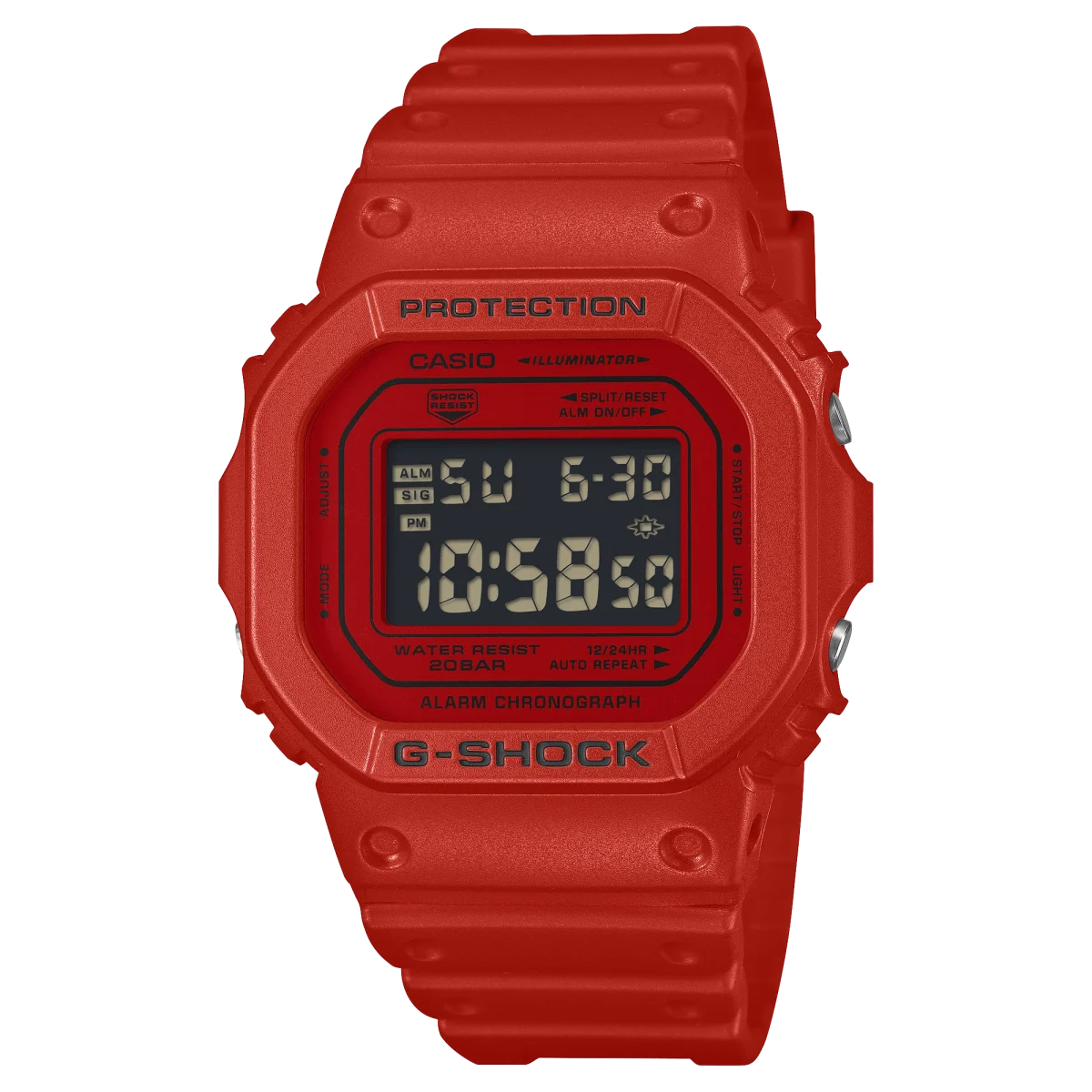 CASIO G-SHOCK DW-5600RRB-4D Red Resin Digital Watch