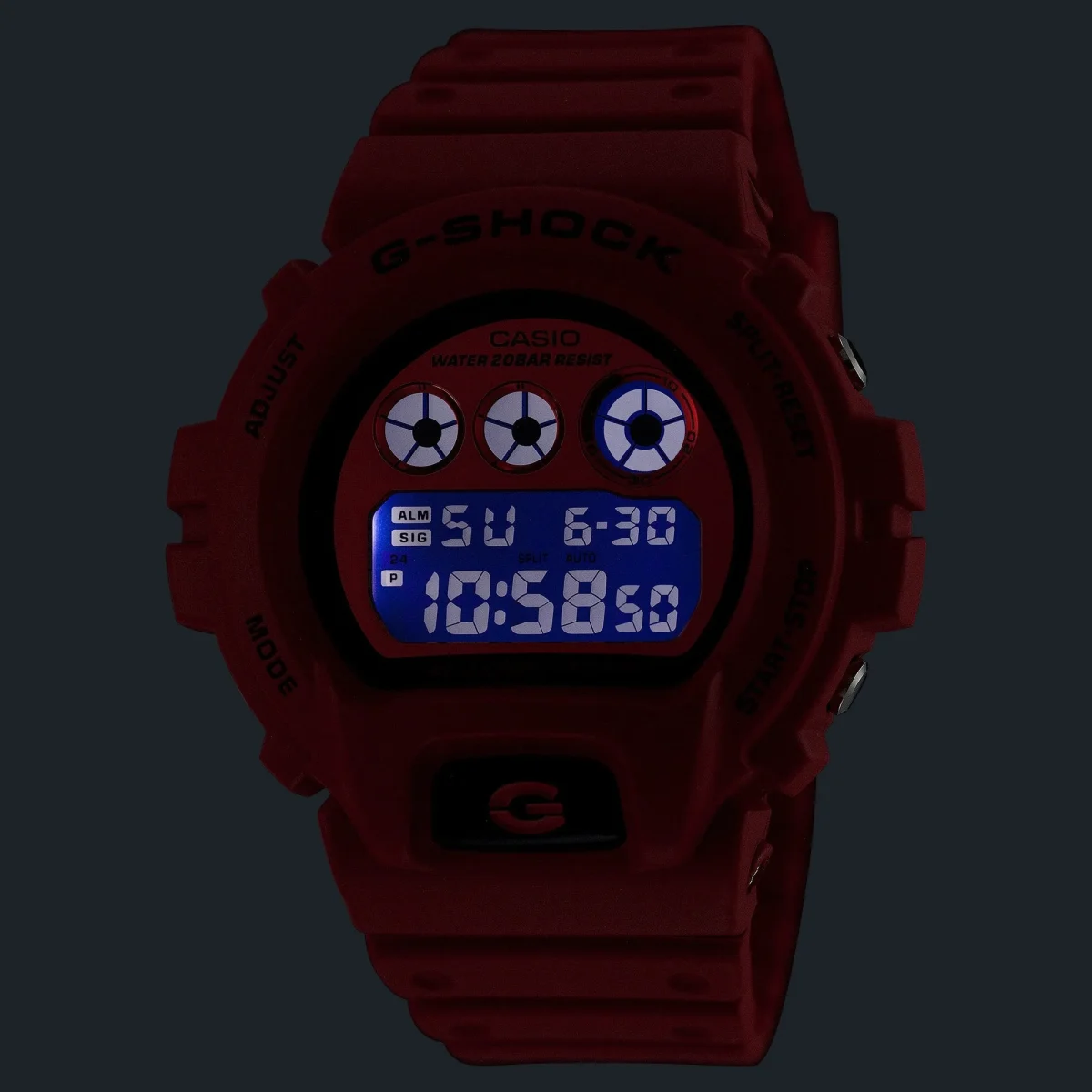 CASIO G-SHOCK DW-6900RRB-4D Red Resin Digital Watch