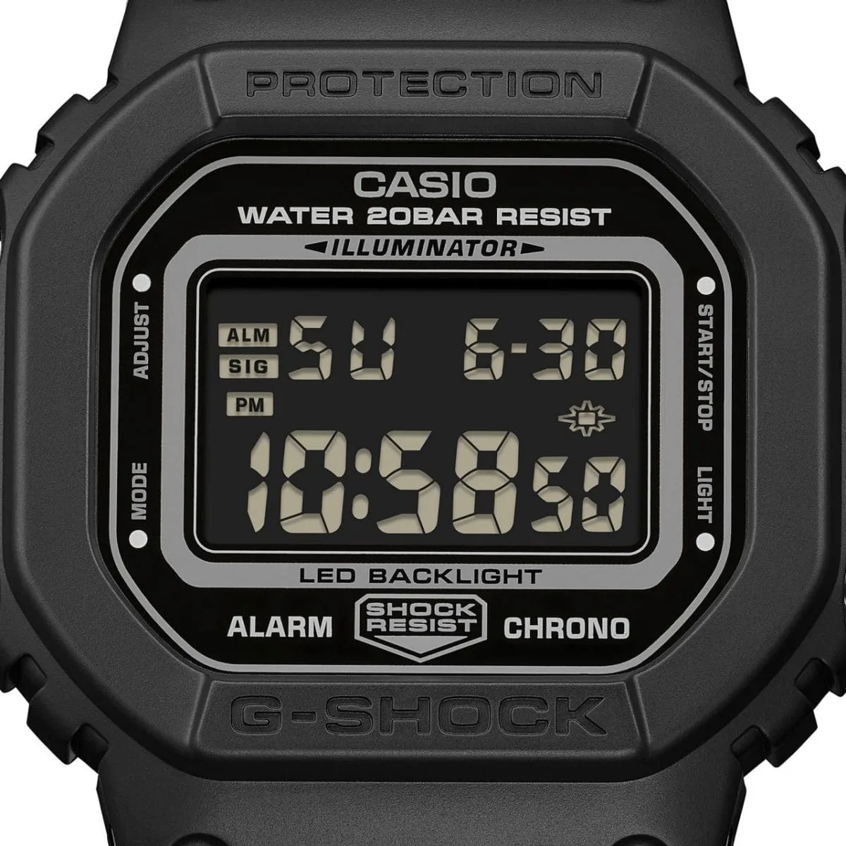 Casio G-Shock DW5600MNC-1D Digital Watch – Cloth Band, Shock Resistant, 200M Water Resistant