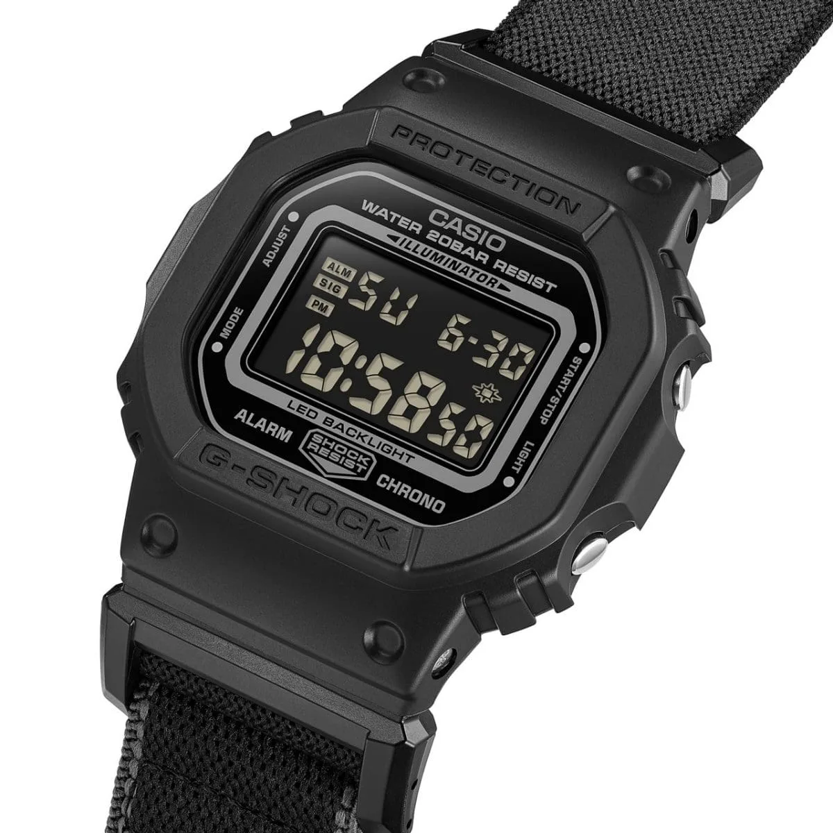 Casio G-Shock DW5600MNC-1D Digital Watch – Cloth Band, Shock Resistant, 200M Water Resistant