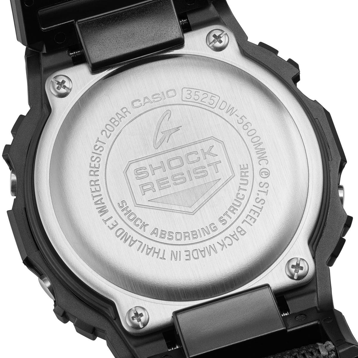 Casio G-Shock DW5600MNC-1D Digital Watch – Cloth Band, Shock Resistant, 200M Water Resistant