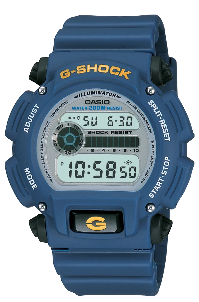 CASIO G-SHOCK DW9052-2VDR – Tough Digital Sports Watch, 200 M Water Resistant, Shock-Resistant Resin Case, Blue