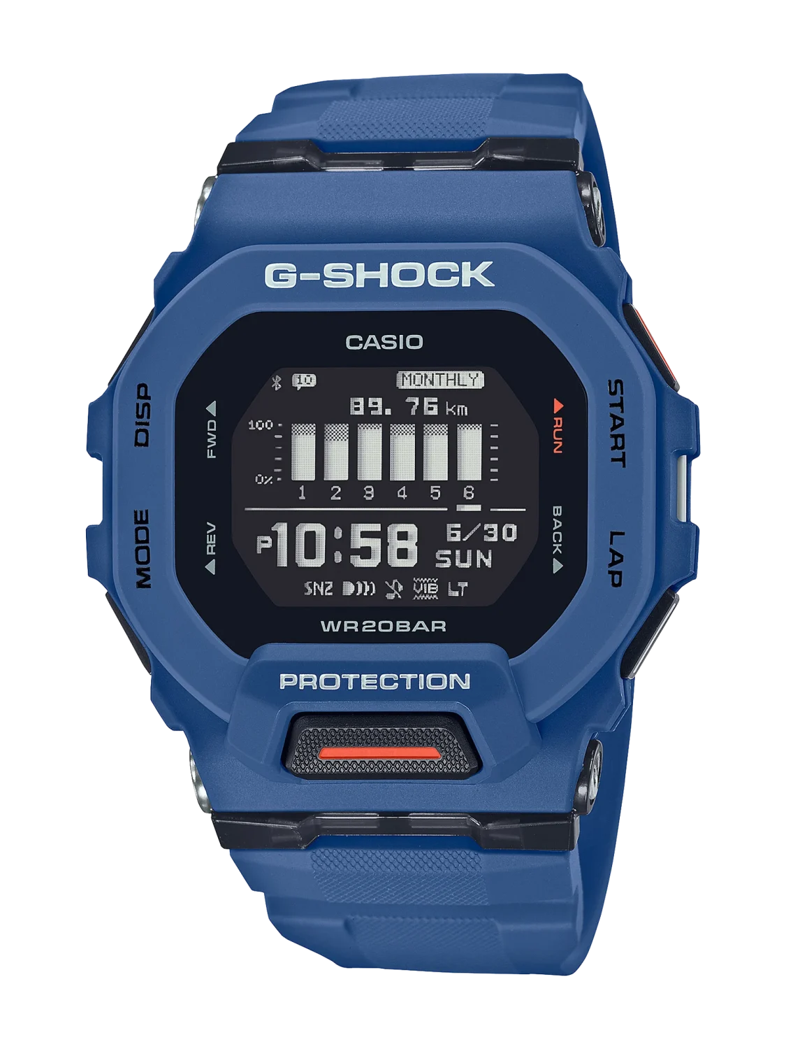 Casio G-SHOCK G-SQUAD Bluetooth Sports Watch Blue | GBD-200-2D