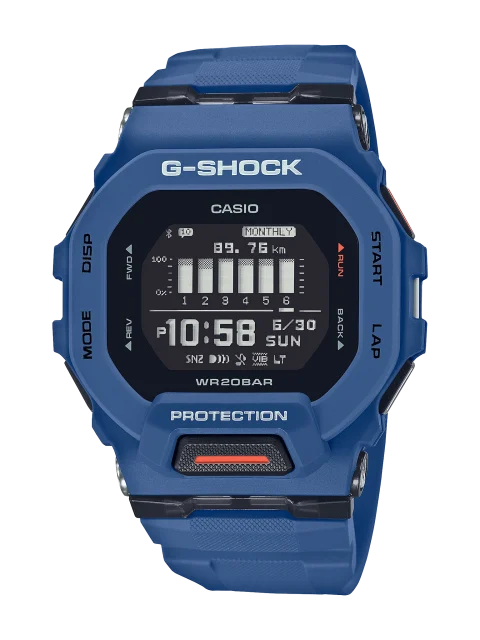 Casio G-SHOCK G-SQUAD Bluetooth Sports Watch Blue | GBD-200-2D