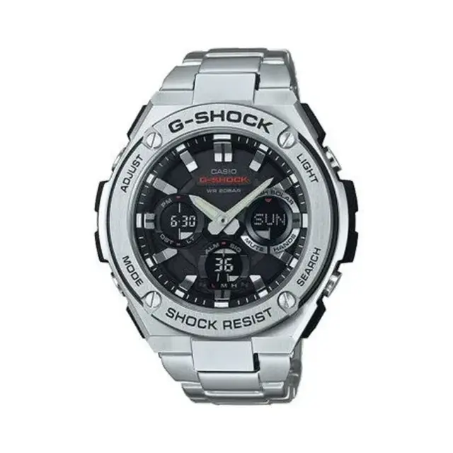 Casio G-Shock G-STEEL GSTS110D-1A Tough Solar Stainless Steel Men's Analog-Digital Watch