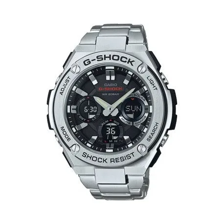 Casio G-Shock G-STEEL GSTS110D-1A Tough Solar Stainless Steel Men's Analog-Digital Watch