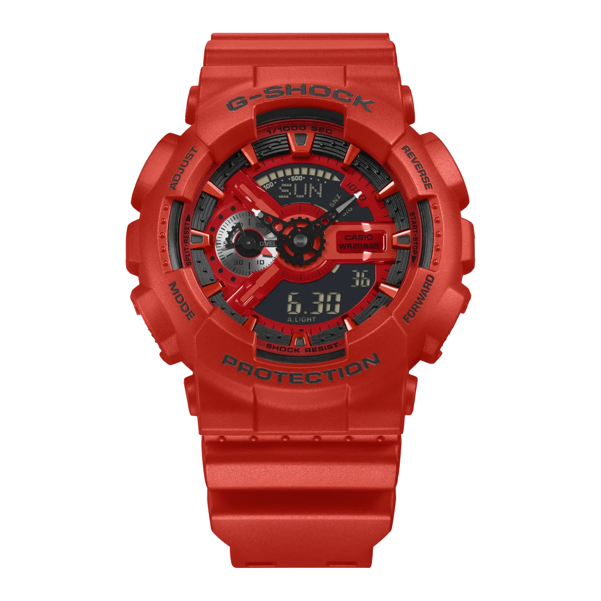 CASIO G-SHOCK GA-110RRB-4ADR Red Resin Analog-Digital Watch