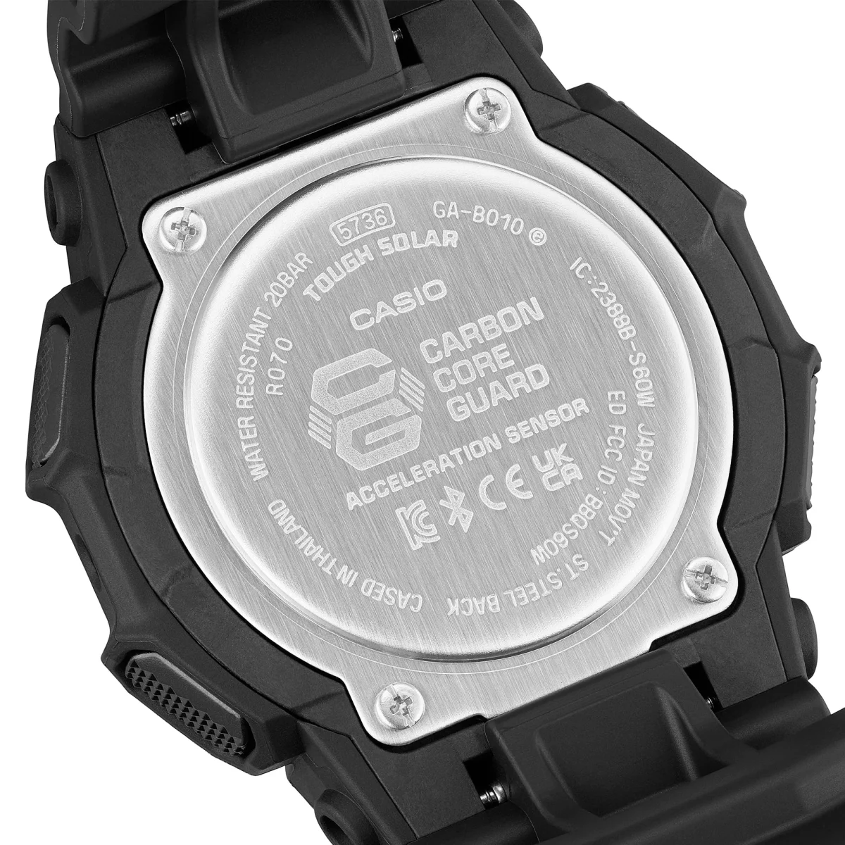 CASIO G‑SHOCK GA‑B010‑1A1DR Tough Solar Bluetooth Step‑Tracker Watch — Black