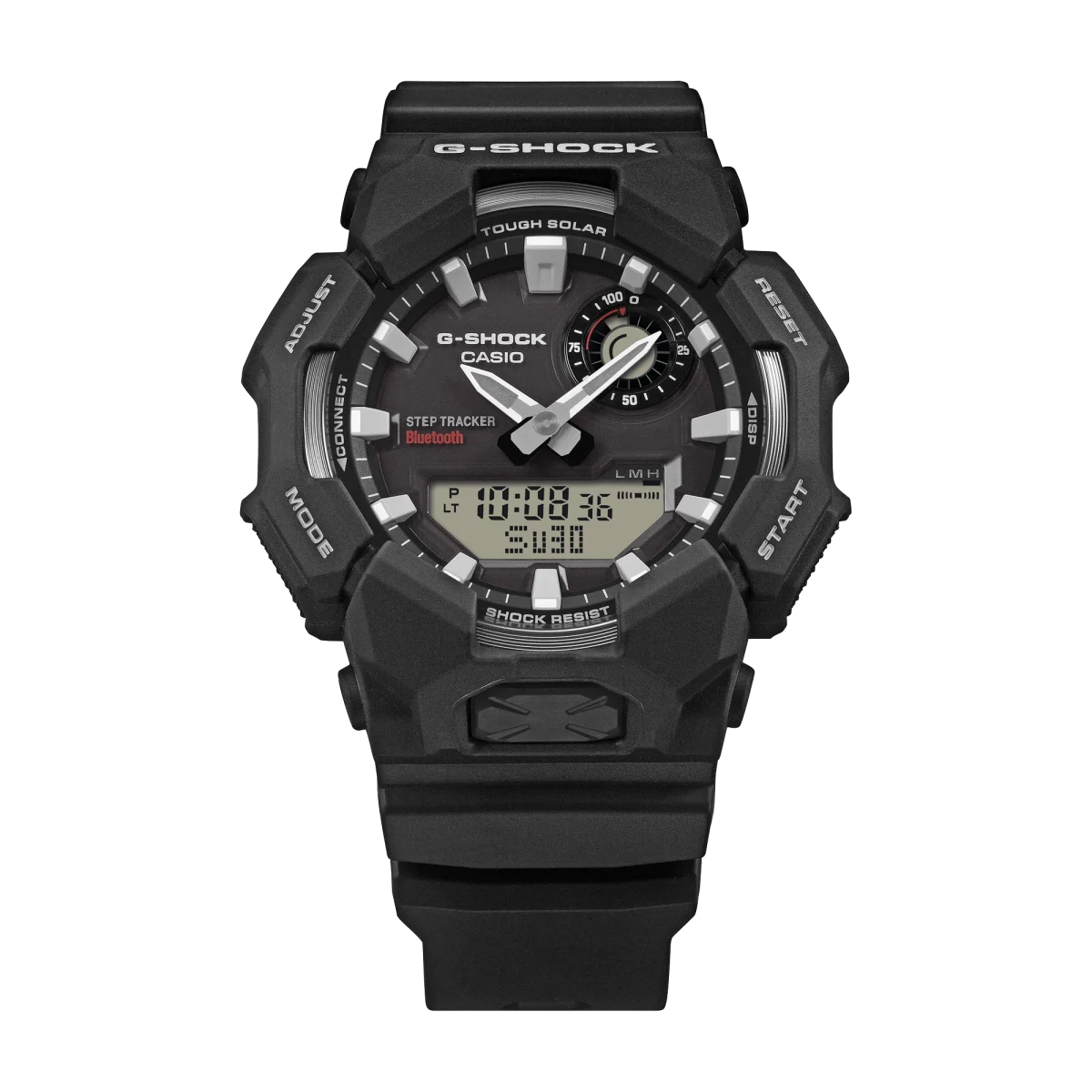 CASIO G‑SHOCK GA‑B010‑1ADR Tough Solar Bluetooth Step‑Tracker Watch — Black