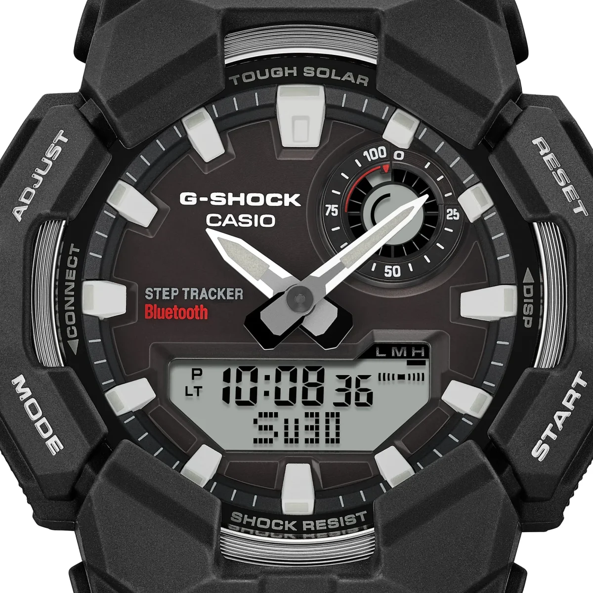 CASIO G‑SHOCK GA‑B010‑1ADR Tough Solar Bluetooth Step‑Tracker Watch — Black
