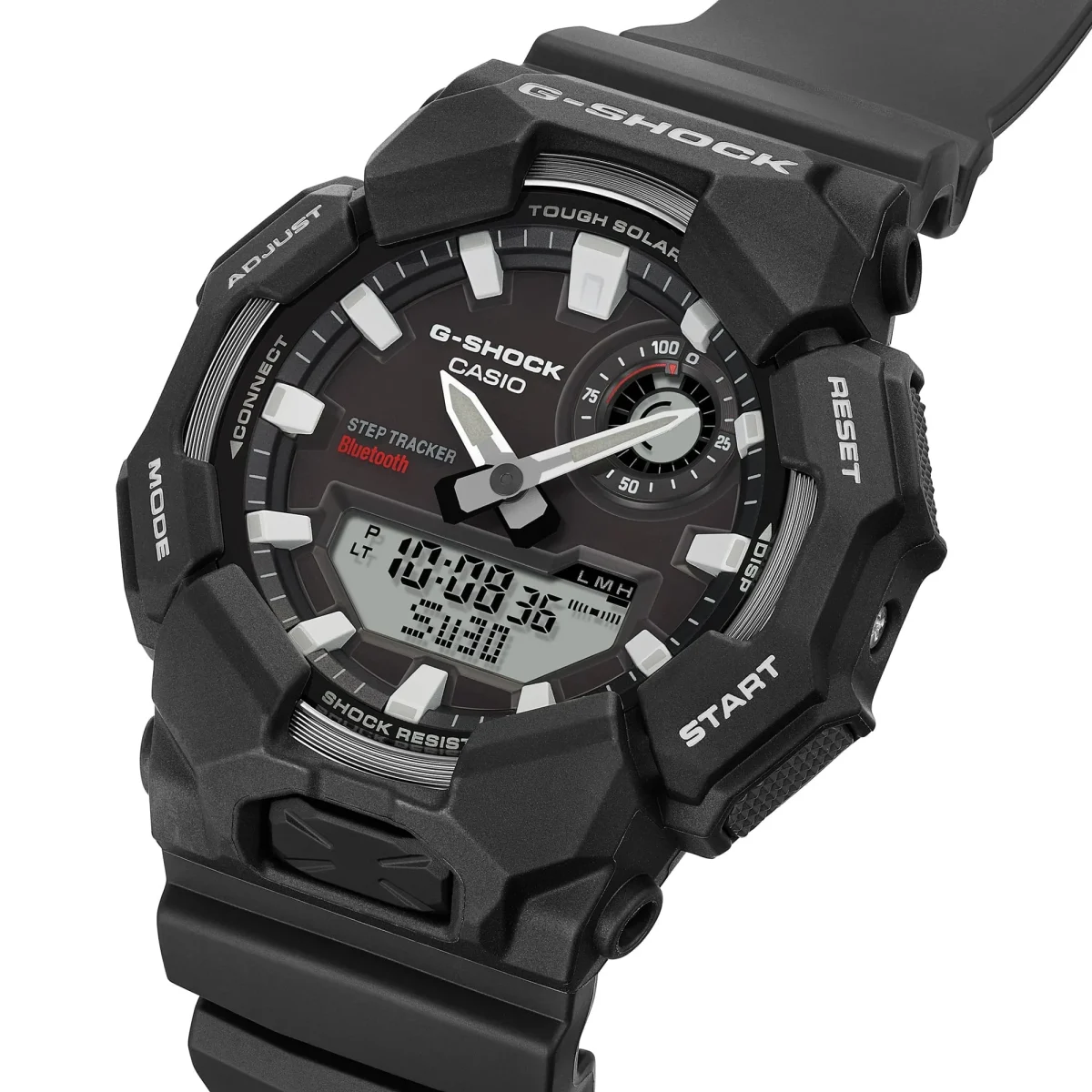 CASIO G‑SHOCK GA‑B010‑1ADR Tough Solar Bluetooth Step‑Tracker Watch — Black
