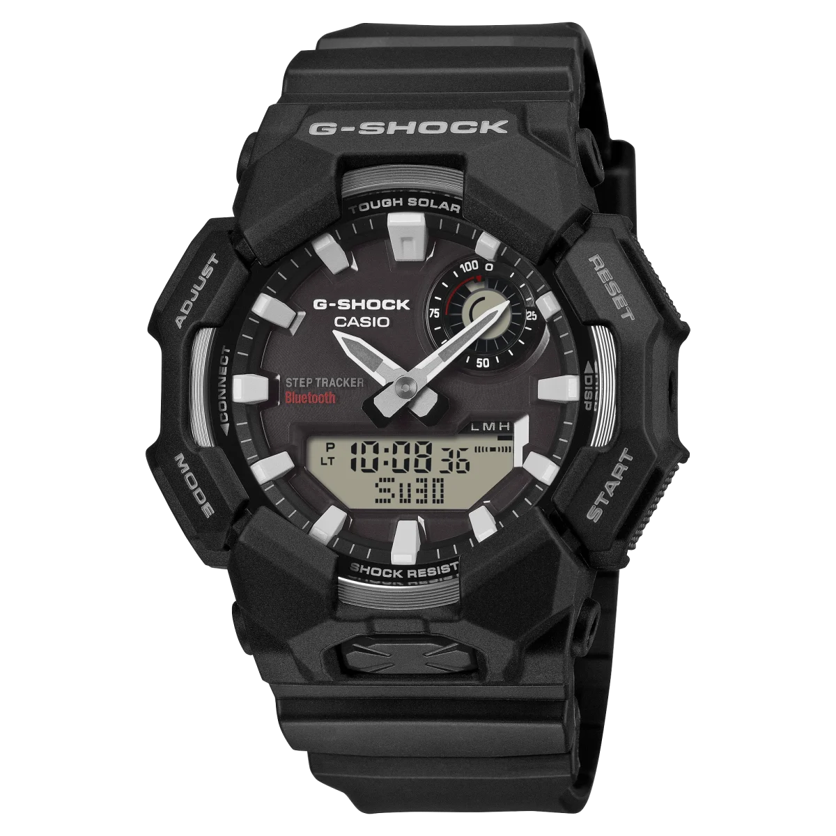 CASIO G‑SHOCK GA‑B010‑1ADR Tough Solar Bluetooth Step‑Tracker Watch — Black