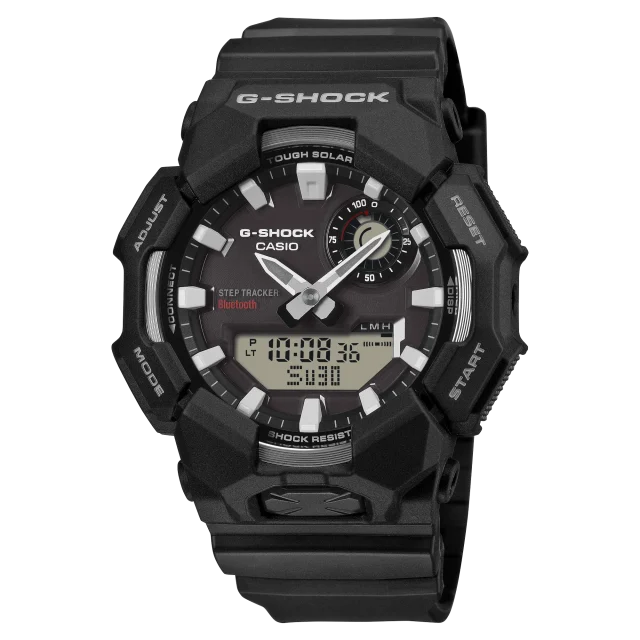 CASIO G‑SHOCK GA‑B010‑1ADR Tough Solar Bluetooth Step‑Tracker Watch — Black