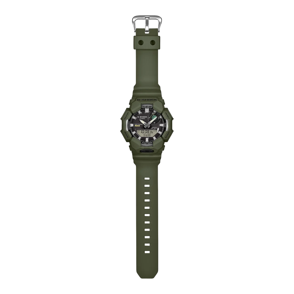 CASIO G‑SHOCK GA‑B010‑3ADR Tough Solar Bluetooth Step‑Tracker Watch — Green