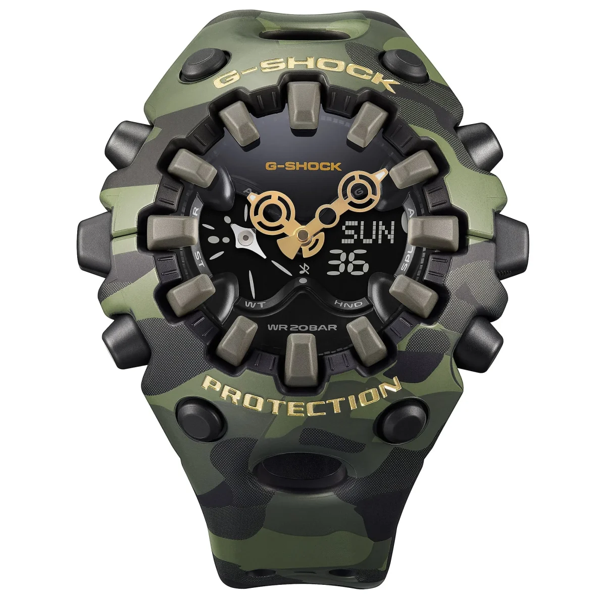 Casio G-Shock GAV01CMG-3A Analogue-Digital Green Resin Men's Watch