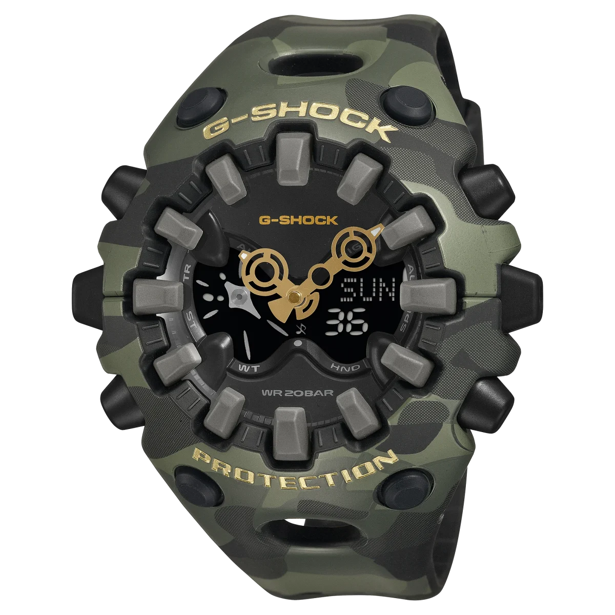 Casio G-Shock GAV01CMG-3A Analogue-Digital Green Resin Men's Watch
