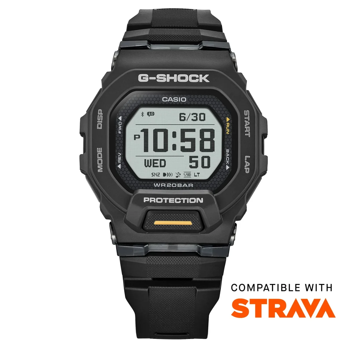 CASIO G‑SHOCK GBD‑200‑1A1DR Bluetooth Step‑Tracker Sports Watch — Black
