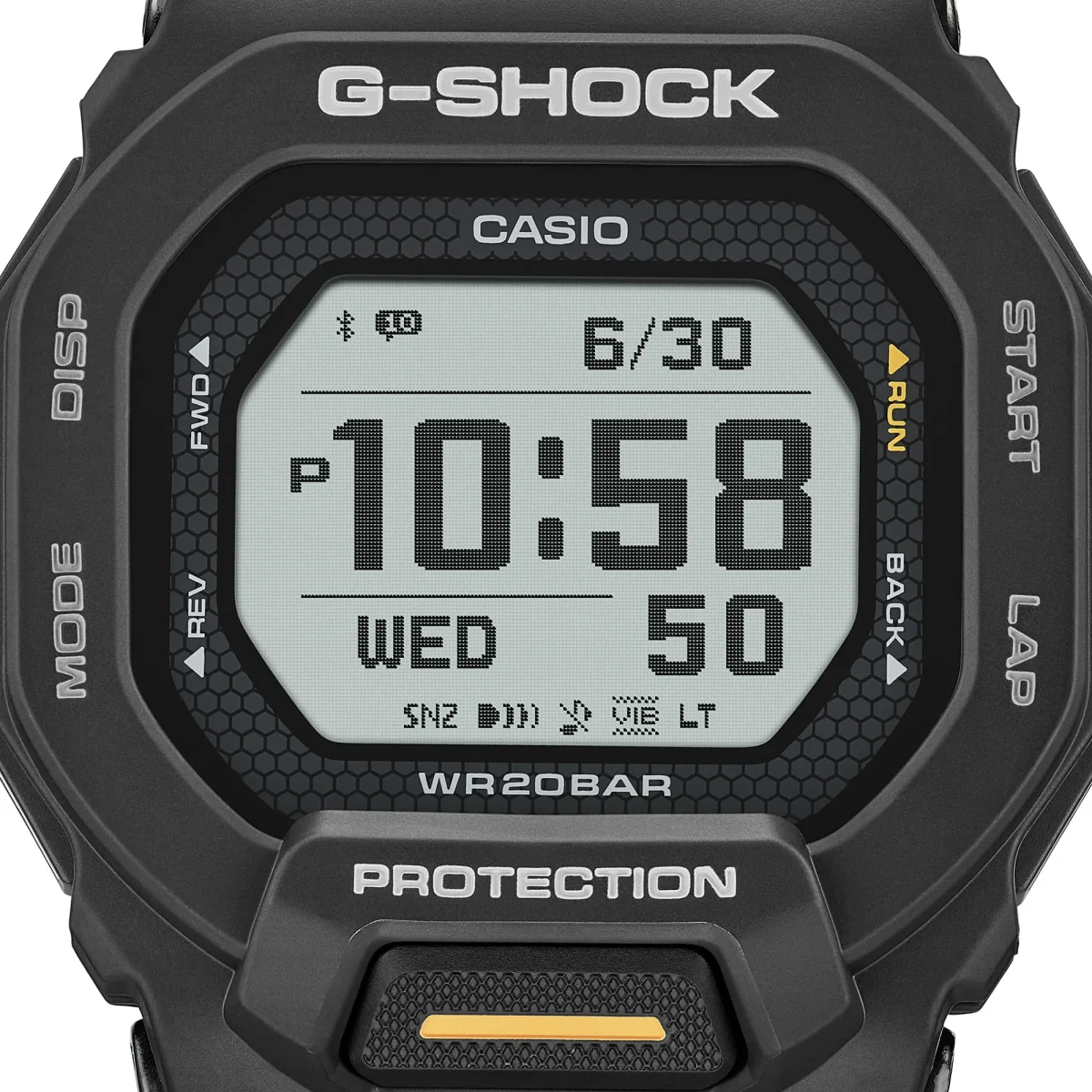 CASIO G‑SHOCK GBD‑200‑1A1DR Bluetooth Step‑Tracker Sports Watch — Black