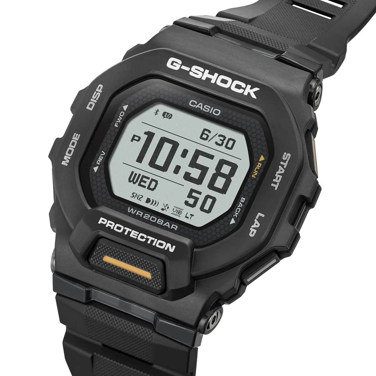 CASIO G‑SHOCK GBD‑200‑1A1DR Bluetooth Step‑Tracker Sports Watch — Black