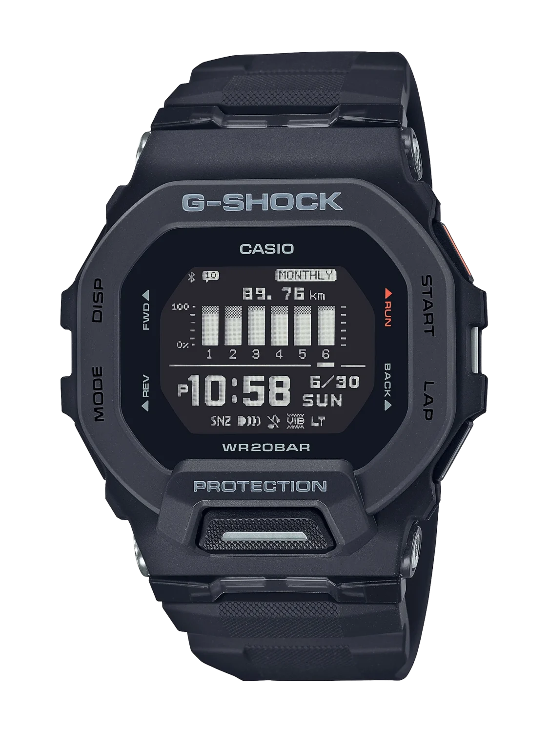 Casio G-Shock GBD-200-1D G-SQUAD Bluetooth Digital Sports Watch