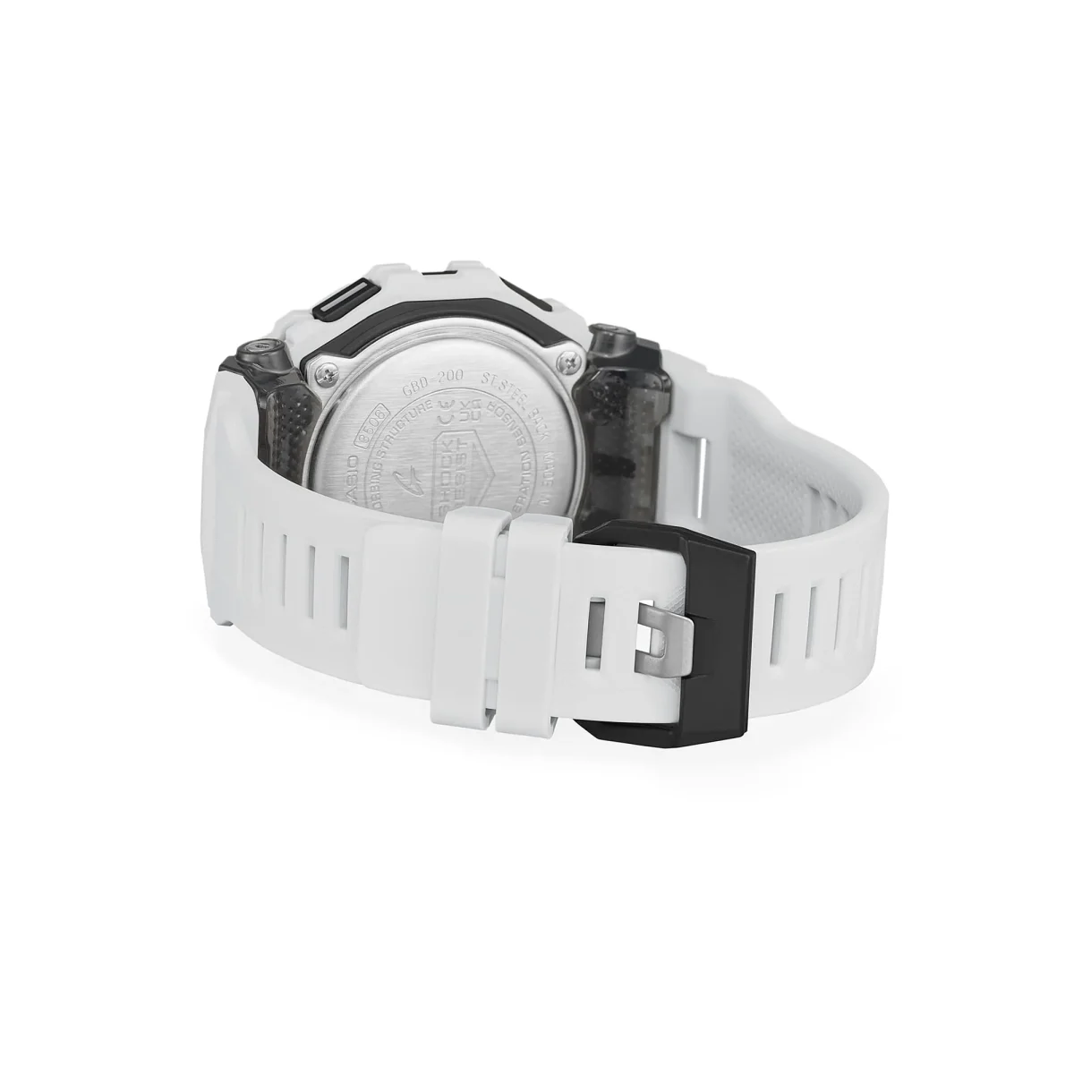CASIO G‑SHOCK GBD‑200‑7DR Bluetooth Step‑Tracker Sports Watch — White