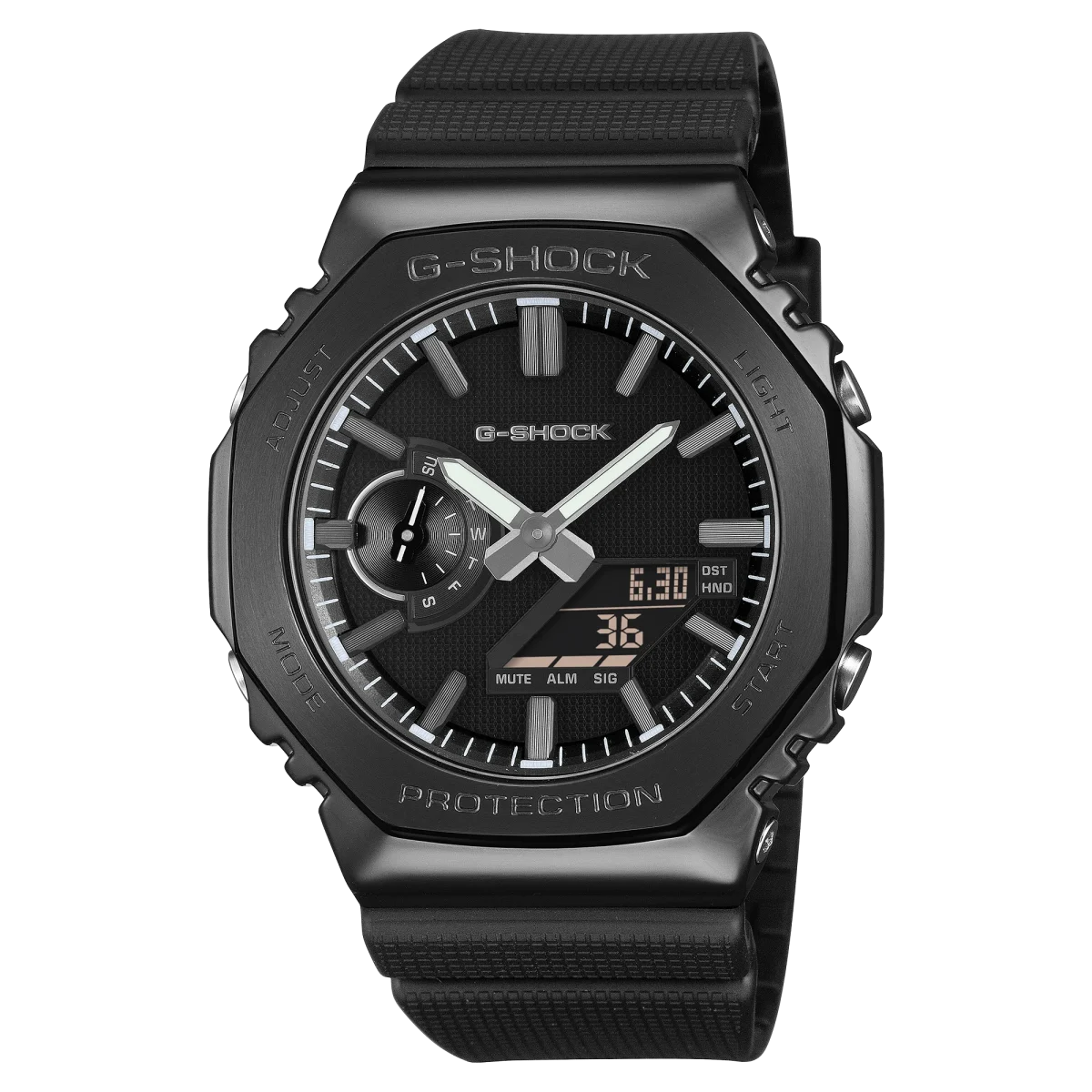 Casio G-Shock GM2100LXB-1A Luxe Black Metal Bezel Men's Watch