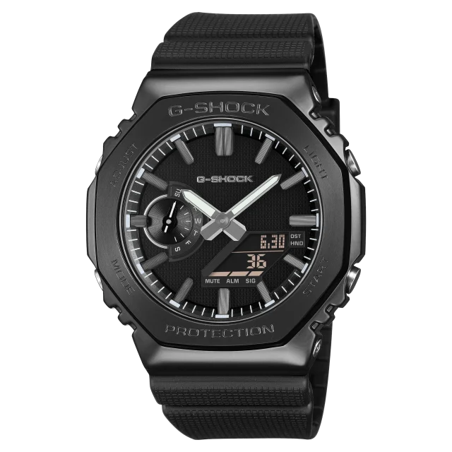 Casio G-Shock GM2100LXB-1A Luxe Black Metal Bezel Men's Watch